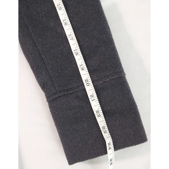 JONES NEW YORK Long Soft Black Wool Blend Trench/Maxi Coat Size 4 Soft Pockets - Picture 11 of 14